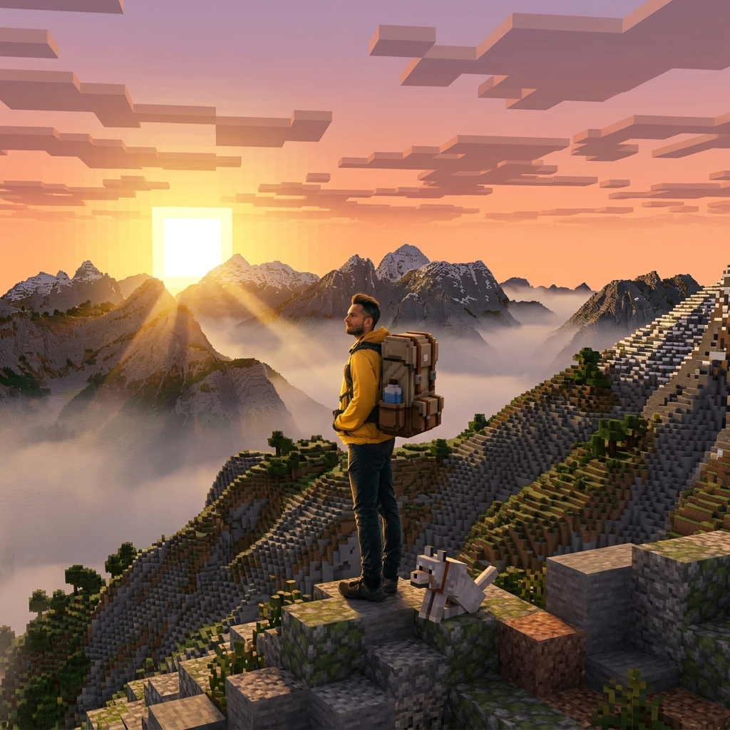 Photoreal Minecraft example 1