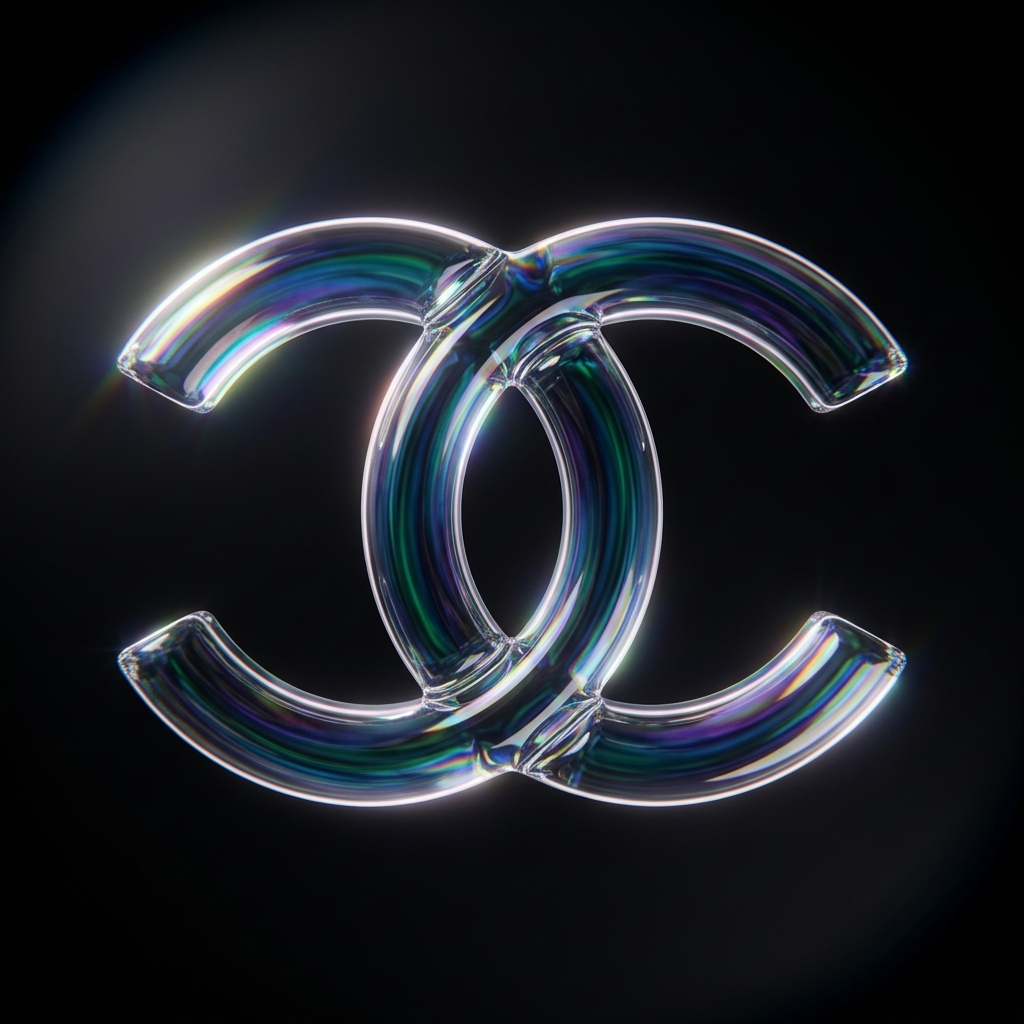 Iridescent Glass 3D example 2