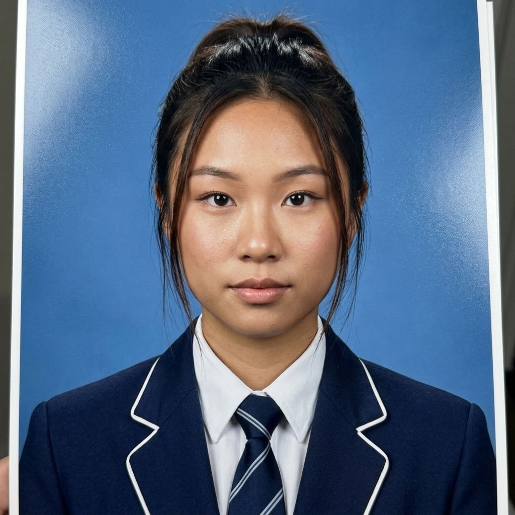 Physical Printed Portrait example