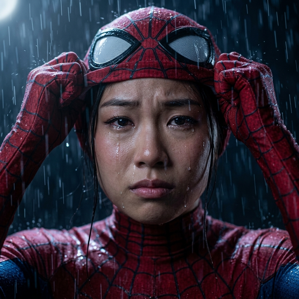 Rain-Soaked Mask Reveal example 2