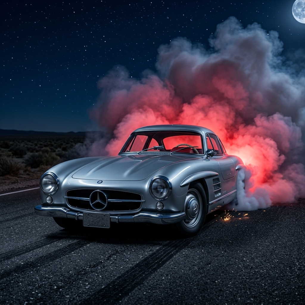 Night Burnout example
