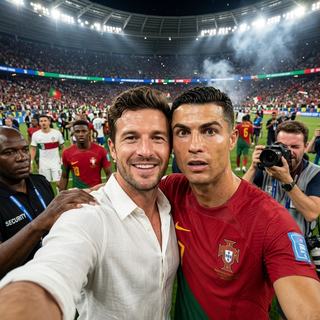 Pitch Invasion Selfie example 2